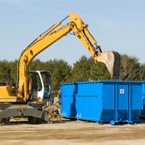 what size residential dumpster rentals are available in Quicksburg Virginia